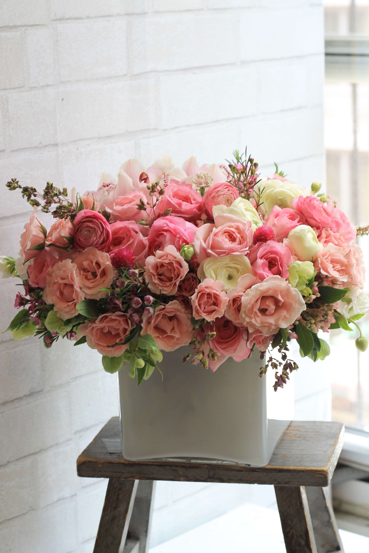 Purely Pastel Rose Bouquet