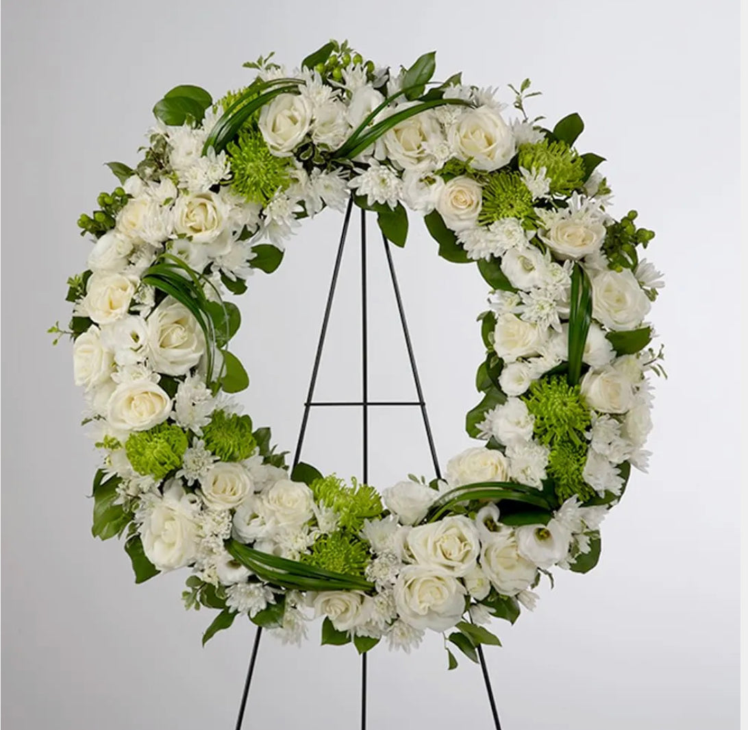 White Serenity Wreath